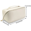 Women's Necessaire Bag for Makeup and Cosmetics Leather Large Capacity Portable Travel Bag