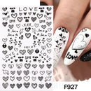 3D Bunny Nail Art Sticker Decals Decorations Easter Egg Design Cute Cartoon Rabbit Flower Nail Stickers Sliders for Manicure