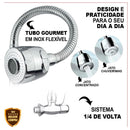 Torneira de cozinha de parede, espaços culinários gourmet