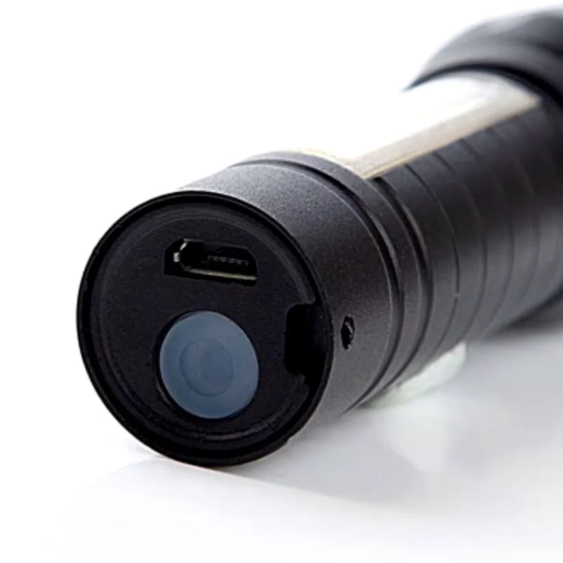 Mini Lanterna Cordinha Tática, USB, luz forte, portatil, Led E Zoom Recarregável