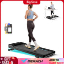 MERACH Walking Pad Quiet Under Desk Treadmills for Home Gym Portable Walking Treadmill with Magnetic Remote Control LED Display