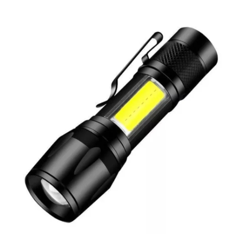 Mini Lanterna Tática Potente Led Recarregavel  Com Clipes
