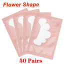 25/50/100 Paar Augenpads Wimpernunterlagen für die Wimpernverlängerung, Hydrogel-Pads, rosa, fusselfreie Sticker für falsche Wimpern