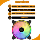 Kit 3 Lüfter Cooler PC Gamer LED RGB 120mm Gehäuselüfter