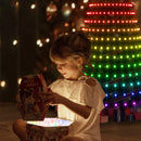 Smart Christmas Tree Toppers Lights App DIY Picture LED RGB String Light Bluetooth Control LED Star String Waterfall Xmas