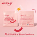 Quitmood Feminine Balance Gummies - Hawaiian Pineapple - Women's Probiotics-ph Balance- 30 Gummies, individual package vitamin C