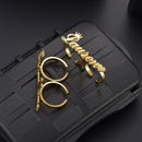 Custom Name Rings Stainless Steel Women Men Double Name Ring Personalized Jewelry Adjustable Couple Rings Engagement Gift