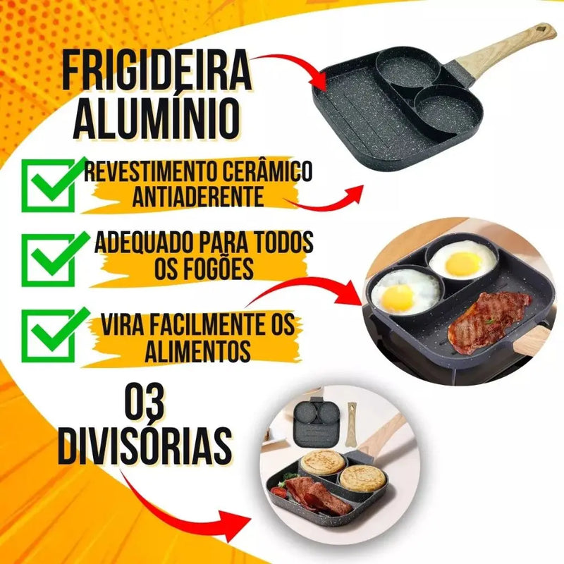 Frigideira Anti Aderente Para Fazer Hambúrguer De Ovos Alta qualidade