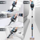 INSE  6-in-1 handheld wireless stick vacuum cleaner, 50000Pa,6×2200mAh battery,55mins runtime,for pet hair carpets cleaning