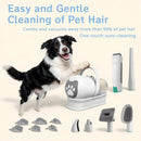 Dog Grooming Vacuum Kit 7 in 1, Cat & Dog Hair Vacuum Brush for Shedding - Includes Rollers, Deshedding Mitts, Nail & Paw Trimmer