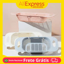 Retractable Sink Drainer with Handles and Adjustable Basket for Fruit and Vegetable Dishes Versatile Organization for Kitchen and Home