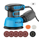 300W Electric Sander Machine Random Orbital Polisher Variable Speed Sander with 125mm Sandpaper Car Polishing Machine DIY Tools