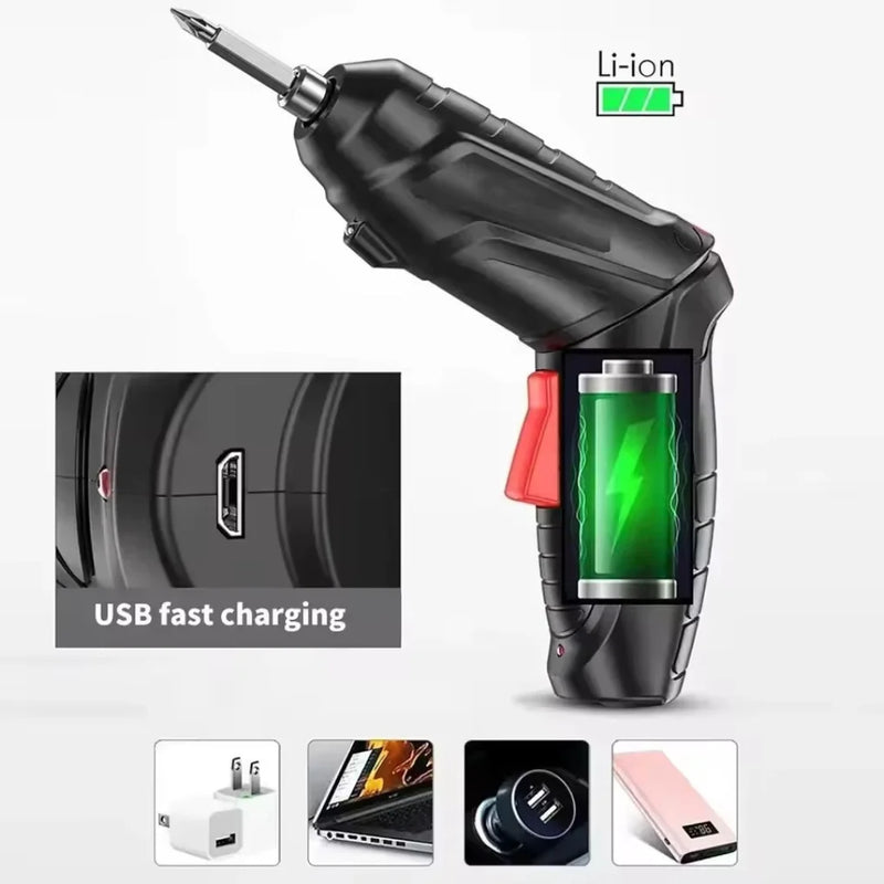 Practical Small Compact Electric Screwdriver Kit For Home Construction Tools Home Maintenance Cordless Screwdriver