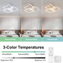 LED Ceiling Light, 40W Modern Square Dimmable Ceiling Lamp with Remote Control for Living Room Dining Room Bedroom