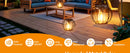 The Halo Lantern | Set of 4 Waterproof Solar Hanging Lanterns