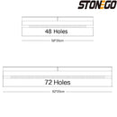 STONEGO 48/72 Holes Canvas Wrap Roll Up Pencil Pen Bag Holder Case Storage Pouch