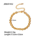 Uworld Stainless Steel Bead Chain Bangle Bracelet Waterproof Jewelry Statement Trendy Golden Metal браслеты на руку Man Girls