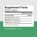 Triphala Kapseln - Energie-Booster, Verdauungsfördernd, Darmreiniger, Antioxidans - 120 Kapseln
