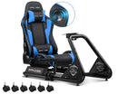 GTPLAYER Racing Simulator Cockpit with Seat, Sim Racing Cockpit Multi-function Adjustable Gaming Wheel Stand for G25 G27 G29