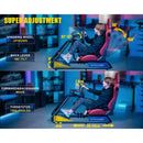 GTPLAYER Racing Simulator Cockpit with Seat, Sim Racing Cockpit Multi-function Adjustable Gaming Wheel Stand for G25 G27 G29