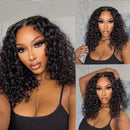 Deep Wave Wigs Glueless Wigs Ready To Go 5x5 Curly Human Hair Wigs HD Lace Front Wig For Women Short Bob Wig Human Hair Wigs