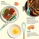 12 Piece Set Kitchen Accessories Cooking Tools Silicone Cooking Utensils Kitchen Utensil Set with Wooden Handle