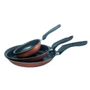 3 Pieces Nonstick Globalflon Teflon Frying Pan Set with French Egg Fries