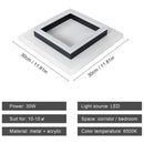 Square Acrylic  Ceiling Light Modern LED Ceiling Lamp,White 6500K LED Ceiling Lights for Bedroom Office Kitchen Living Room