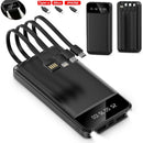 Power Bank Pack 30000mAh Fast Charger 4 USB External Battery For Mobile Phone New Arrival Fast Shipping UK