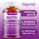 Biotin 10000mcg - Supports Healthy Hair, Skin and Nails, Anti-aging, Brightens Skin Tone - 60 Gummies