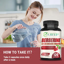 Berberine Supplement - Ceylon Cinnamon, Turmeric - Digestive Health, Antioxidant - 120 Capsules