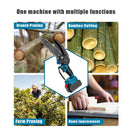 21V 6-Inch Mini ChainSaw Powerful Cordless Rechargeable Handheld Portable Small Electric Saw 7500mAh Battery Pruning Garden Tool