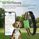 4G Pet GPS Tracker Smart Wearable Collar for Dogs Cats Real-Time GPS Wi-Fi Location Tracking IP67 Waterproof  No subscription