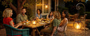 The Halo Lantern | Set of 4 Waterproof Solar Hanging Lanterns