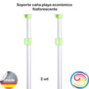 Castin Surf Fishing Rod Holder. Unpainted Aluminum. Eco Model