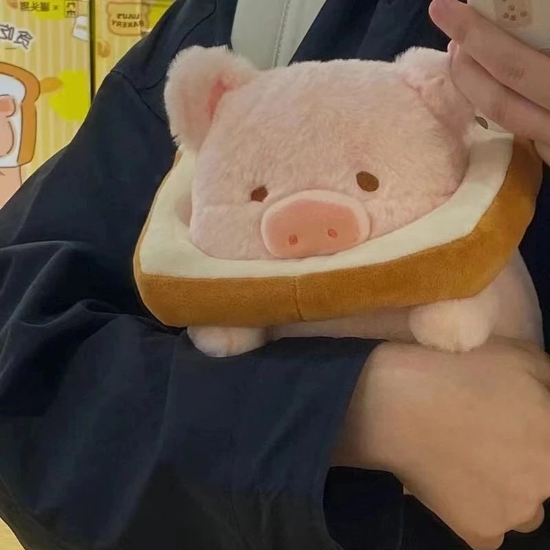 Kawaii Anime Lulu Pig Bread Plush Toy Creative Stuffed Animals Piggy Toast Doll Girl Birthday Toys Girlfriend Couple Cute Gift