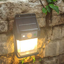 Luminária Lanterna Dupla Led Luz Solar Externa A Prova D'Água Com Sensor De Presença E Movimento
