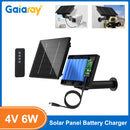 6V 4W Solar Battery Charger For Security Camera Portable Solar Power Bank 4W Solar Panel Charger DC 5521 With Remote Control