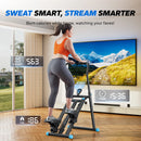 MERACH Stair Stepper New Version Vertical Compact Folding Exercise Climber with Extended Step Range Adjustable Handlebar&Pedals