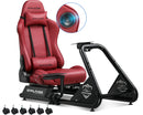 GTPLAYER Racing Simulator Cockpit with Seat, Sim Racing Cockpit Multi-function Adjustable Gaming Wheel Stand for G25 G27 G29