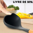 Drop Kit 12 Peças Colher para Cozinha Silicone BPA Antiferrugem Utensílios de Cozinha Jogo de Colher