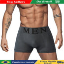 Kit 5 Underwear Box Boxer Adult Seamless MEN Microfiber Miscellaneous Colors