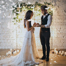 KROWN White Butterfly Cannon for Wedding, White Concetti Canyon in the Shape of Butterflies, Wedding and Anniversaries, Paper-cardboard, 40 cm, White, Details and Gifts, Weddings, Communions, Birthday, baptisms