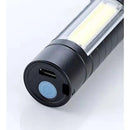 Mini Lanterna Tática Com Zoom E Led Recarregável Usb Lanterna De Mao 535