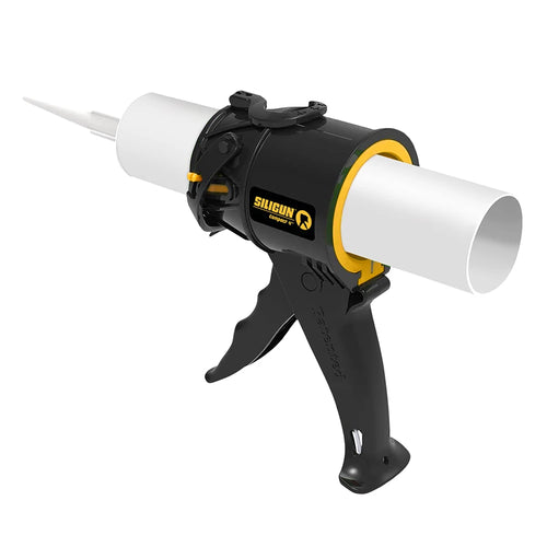 The Siligun Compact Rodless Caulking Gun | 12:1 Thrust Ratio for Tight Spaces