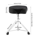 Adjustable Drum Stool, Drum Chair Seat, Padded Drum Seat Adjustable Height Foldable & Portable for Music Classrooms, Hair Salons