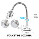 Torneira de cozinha de parede, espaços culinários gourmet