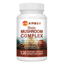 Mushroom Complex Supplement - Lions Mane, Reishi Nootropic Brain Health, Memory and Focus, Enhance Energy - 120 Capsules