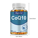 CoQ10 Capsules - Promote Cardiovascular and Heart Health, Provide Energy, Circulation Support, Antioxidant - 120 Capsules