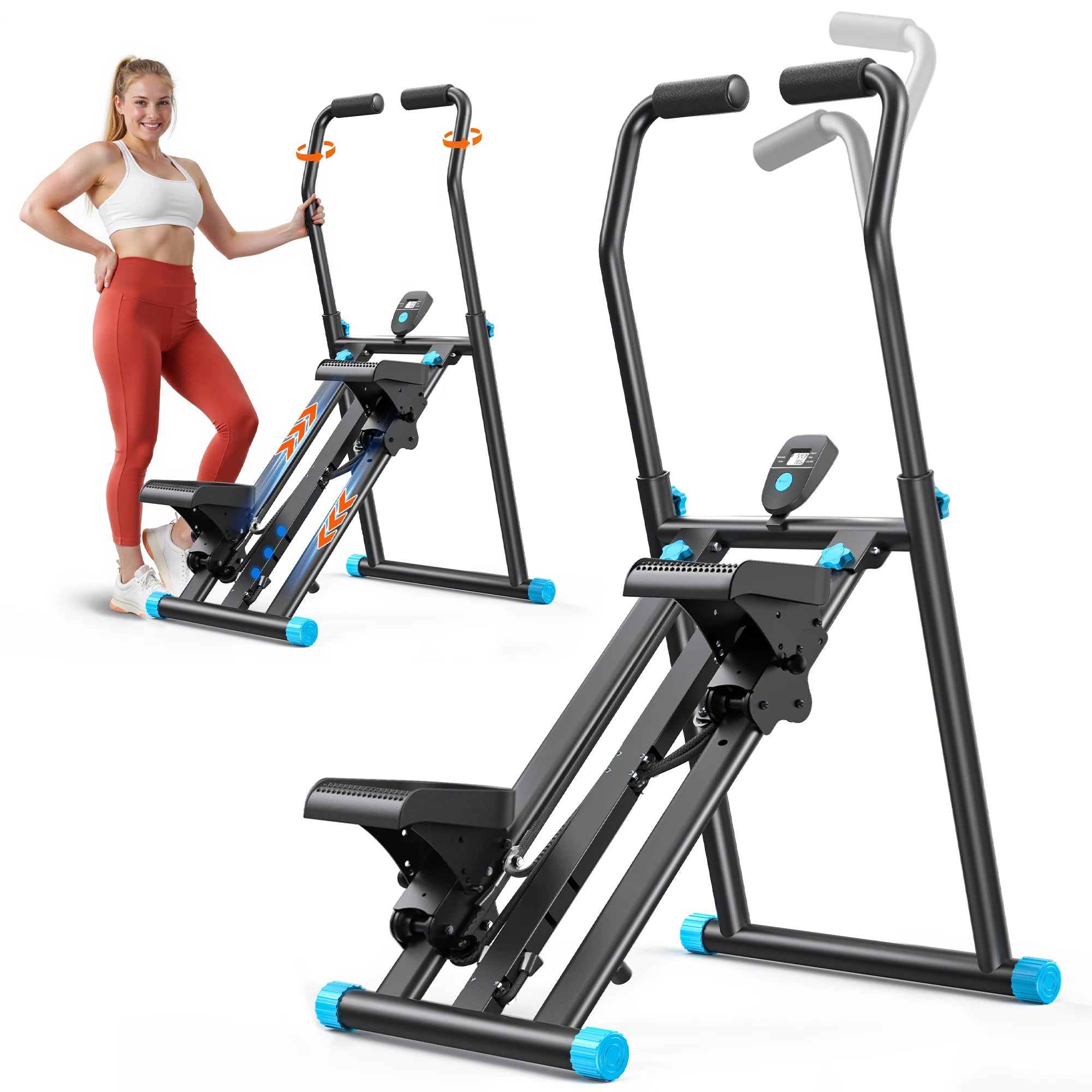 MERACH Stair Stepper New Version Vertical Compact Folding Exercise Cli